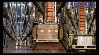 Automated Pallet Warehouse With Six Trilateral Stacker Cranes