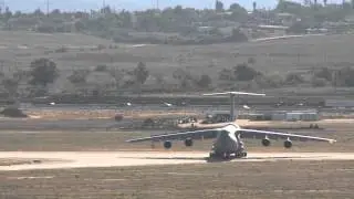 C-5s at March Air Reserve Base, California (HD) 1280x720