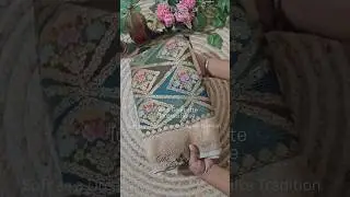 Tussar Georgette Banarasi Saree | Handloom Meenakari Design Saree #shorts #saree #banarasisaree