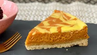 Anna Olson's Pumpkin Swirl Cheesecake