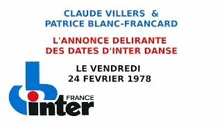 Claude Villers & Patrice Blanc-Francard - France Inter (1978)