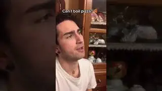 Boiled pizza prank to Italian mom #shorts