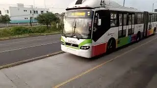 Volvo 7300 brt econ&oacute;mico 41 en avenida central estaci&oacute;n hospital L1 Mexib&uacute;s transMasivo SA