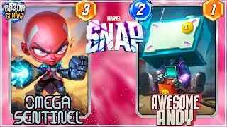 NEW CARDS: AWESOME ANDY AND OMEGA SENTINEL. ARE THEY WORTH IT? + MARVEL SNAP DECKS 🔴❗
