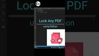 Lock any pdf using python | python projects | security purposes 