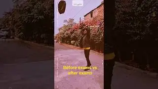 before exams vs after exams #exams #enjoyment #happiness #stress #study #future #college #life
