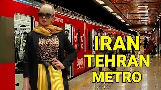 IRAN TEHRAN 2023 : Walking In Tehran Metro🇮🇷STREET STYLE OF IRANIAN Girls & Boys مترو تهران ایران