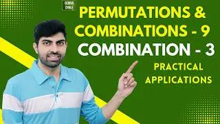Permutations and Combination - 9 | Applications | permutations and combinations tricks| Genius chalk