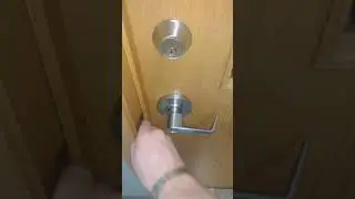 Bypassing Improperly Installed Commercial Door Handle W/ Shove Knife