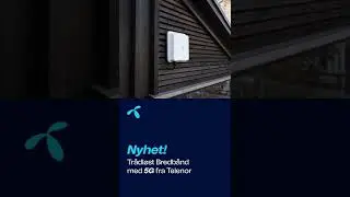 Tr&aring;dl&oslash;st bredb&aring;nd med 5G monteres rett p&aring; veggen.