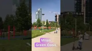🇮🇹 Green Oasis in Milan's Heart 🌿 #Milan #BoscoVerticale #VerticalForest  #GreenCity #Italy #travel