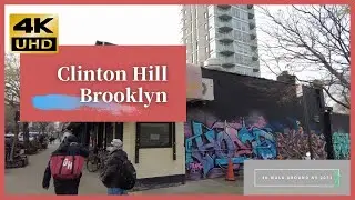Clinton Hill Brooklyn  Walk around NY 2022 4K