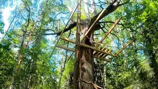 Rain Caught My Huge Treehouse | Ingenious Stair Railing Solution