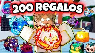 ABRI 200 REGALOS DE NAVIDAD DE BLOX FRUITS Y CONSEGUI ESTA FRUTAS!