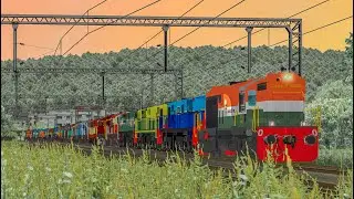 Indian Railways Diesel Locomotive Parade | ALCO's & EMD's | Train Simulator | MSTS