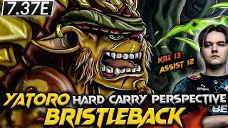🔥7.37E - Crazy Yatoro Bristleback Hard Carry - DOTA 2 (Full Gameplay with no commentary) #yatoro