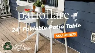 Patioflare Plus Collection 24IN Foldable Patio Table SKU PF11175