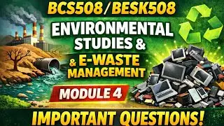 BCS508 / BESK508 Экология | Важные вопросы модуля 4 | Экзамен VTU #vtu #vtuexams