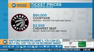 Courtside Game 5 Raptors tickets are going for $60K