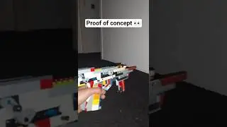 shell ejecting blowback rifle concept 👀             #lego #creative #legotechnic #satisfying