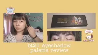 BT21 hot topic eyeshadow palette review //  peachyki