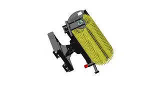 LANDY 72'' Skid Steer Hydraulic Rotary Angle Broom Sweeper