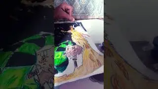 draw kamado tanjiro use sun breathing #demonslayer #anime