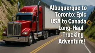Albuquerque to Toronto: Epic USA to Canada Long-Haul Trucking Adventure!