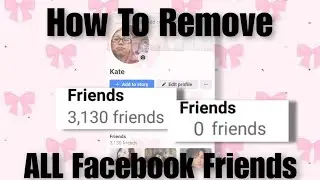 HOW TO AUTO REMOVE ALL FACEBOOK FRIENDS IN JUST ONE CLICK!! | ROW TUTOR