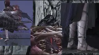 NIGHTREIGN Ryona Darkness Undertaker Grabbed and Gobbled by Gaping Dragon Elden Ring DLC