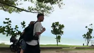 The beautiful Coastal road from mirrissa to galle , srilanka 