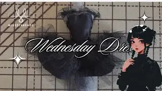 In the Making of Wednesday Addams Prom Dress | Doll Couture