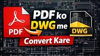 How to convert Pdf file into AutoCAD Dwg Drawing @3DCADDrawing