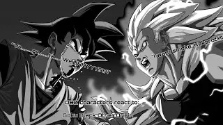 DBS characters react to Goku Black Other Origin ft Kid Gohan