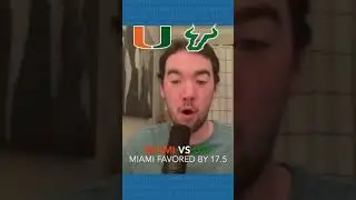 Miami vs. USF prediction. USF +17.5 #collegefootball #usf #miami
