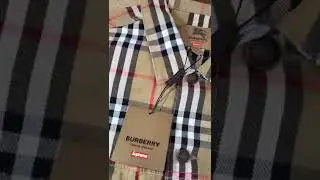Supreme Burberry beige denim jacket (front) Week3 SS22
