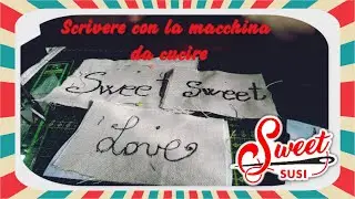 Tutorial free motion facile | due modi diversi per scrivere con la macchina da cucire domestica
