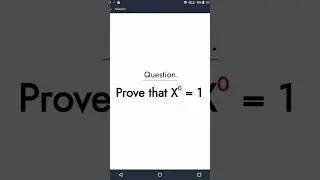 Prove that X⁰ = 1 in 5 seconds math tricks. Prove mathematical statement X power 0 = 1 #easylearn