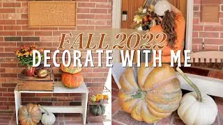 2022 FALL DECORATE WITH ME | FRONT PORCH | Fall Decorating Ideas