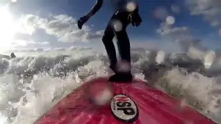 Girly Grom Surfing in Polzeath