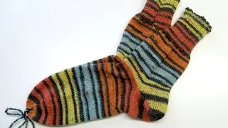 Socken stricken mit der Strickmaschine