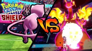 MEW vs GIGANTAMAX CHARIZARD in Pokemon Sword & Shield - lvl 100 MEW