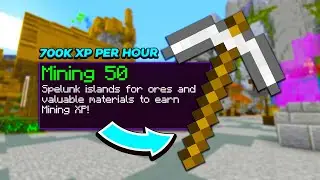 The Best Way To Level Mining Skill *700k Per Hour* (Hypixel Skyblock)