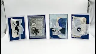 Создание открыток с использованием зимних кластеров и ваших запасов (видео 153)