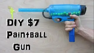 Homemade Paintball Gun! (Easy and Cheap!) mini potato gun