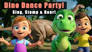 Dancing with the Dinosaurs | Fun Kids Song & 3D Animation | Learn Through Dance! | The Blend Channel