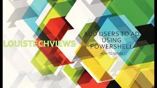How to add Users to AD using Powershell