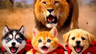 Three little friends going to Africa jungle in accident and what happened to him 😭🔥#ai #viral 
