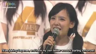[AIDOL] NMB48 Yamada Nana Graduation Announcement (English Subtitle)
