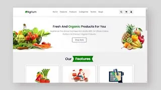Agrium - Lightning-Fast Web Development Showcase for Fresh & Organic Produce 🌱💻 #agri #websitedesign